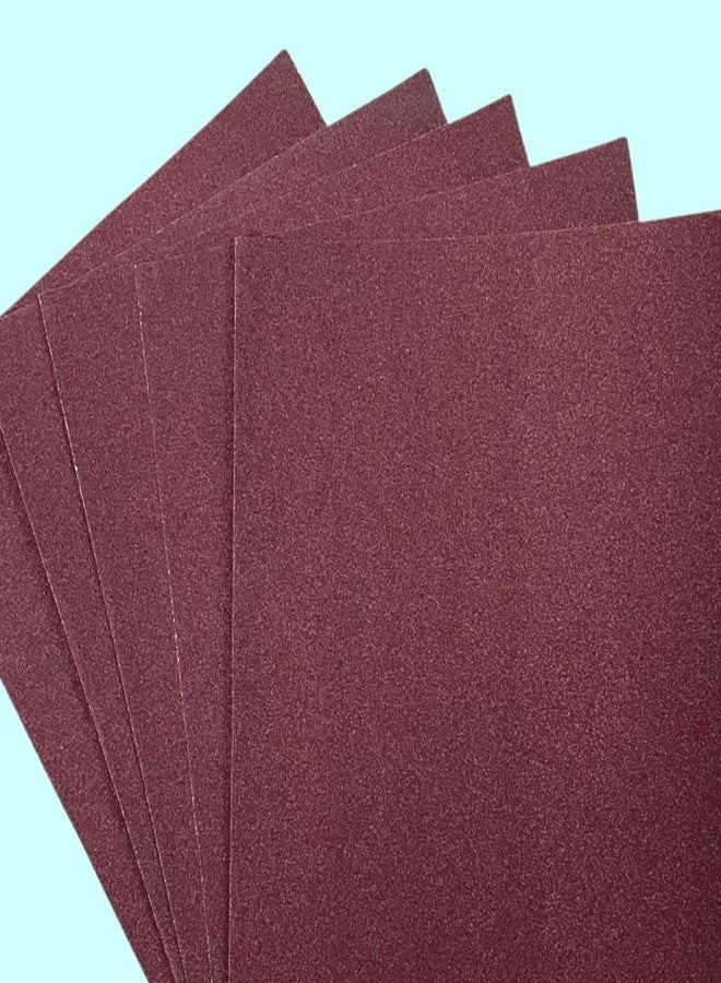Color Zebra Sand Paper/Emery Paper Grit - 100, Pack of 05 Sheets of Aluminum Oxide for Dry Sanding of Wood and Metal - Image 1